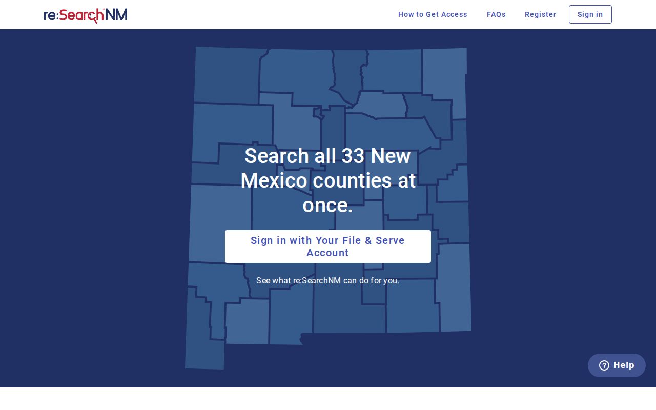 Doña Ana County case lookup registered re:SearchNM login